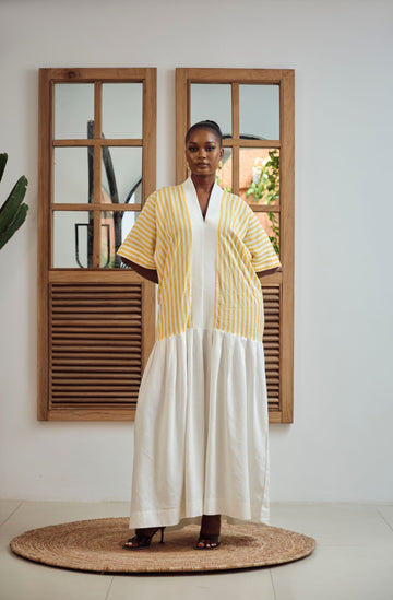 Republic of Ruru Dani Kaftan (Yellow Stripe)